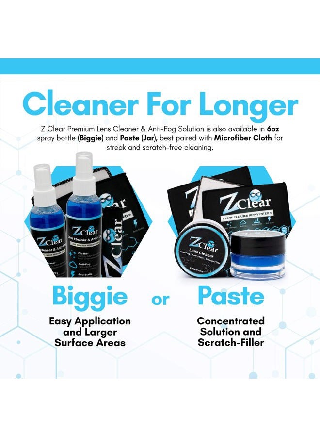 Z Clear Anti-Fog 6oz Spray for Large Surfaces | Anti Static | Eye glasses | Goggles | Sunglasses | Windshields | Mirrors | Visors | Safe for all Lenses |+ With Microfiber Cloth - Image 4