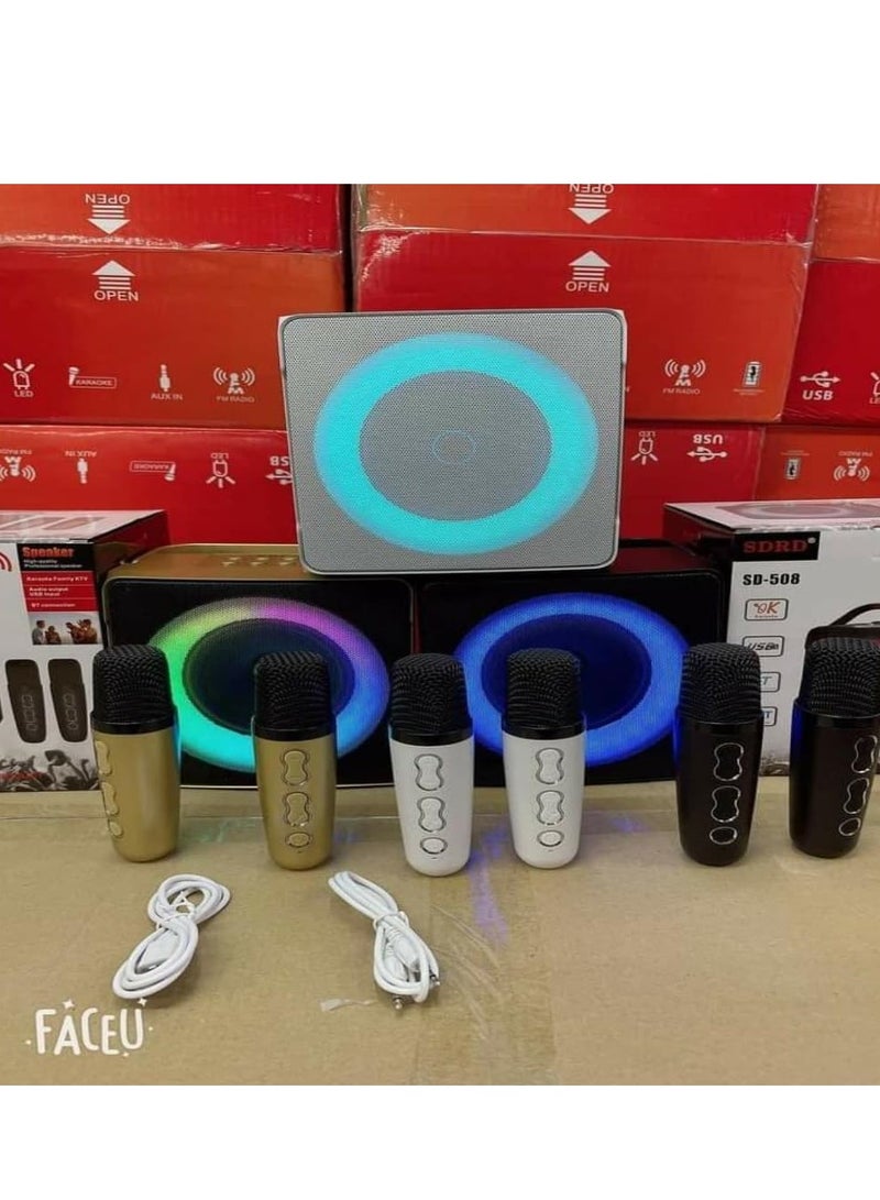 ELTRAZONE SD 508 Portable Wireless Karaoke Speaker with Dual Wireless Microphones – Superior Sound Quality & Long Battery Life - Image 4