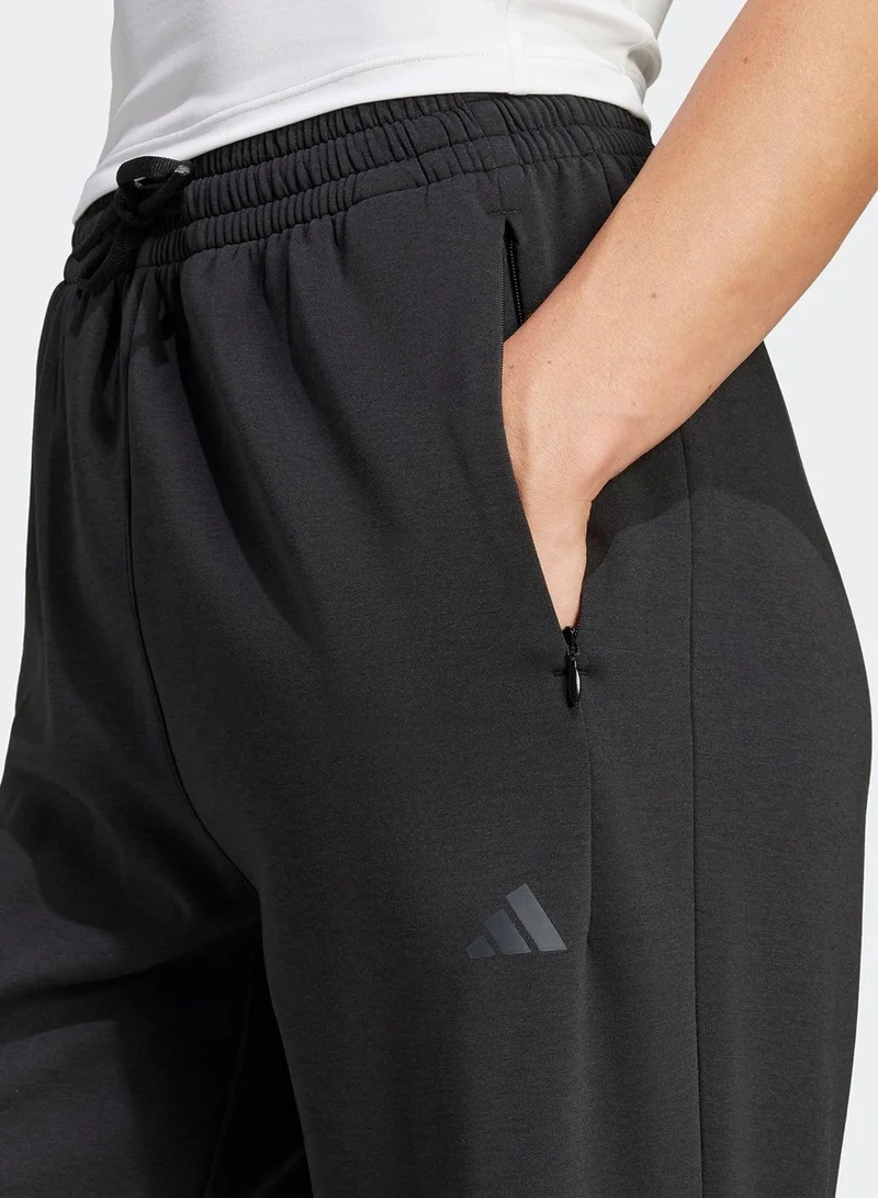 Adidas black D4T Workout Warm Up Pants for Women | Best Price UAE