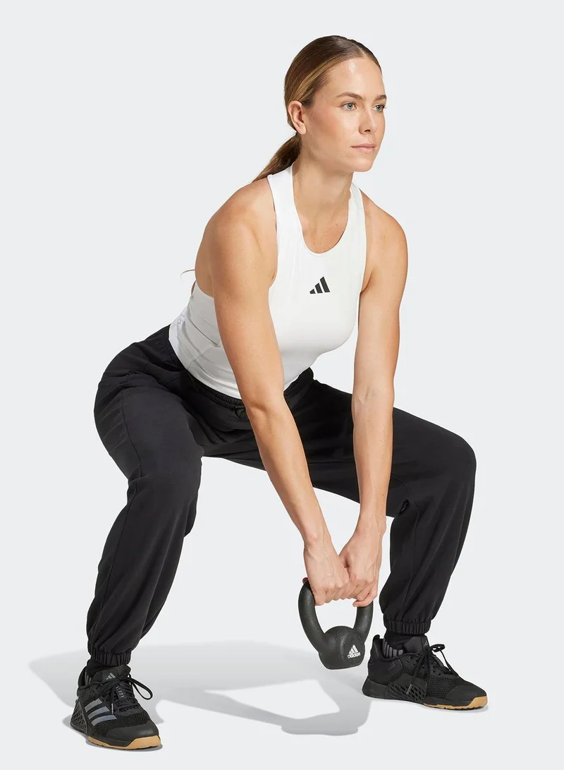 Adidas black D4T Workout Warm Up Pants for Women | Best Price UAE