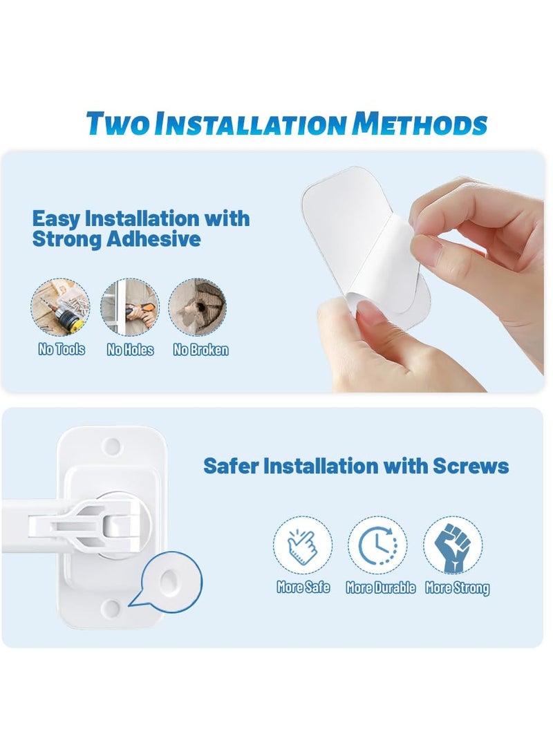 Window Restrictor, Child Safety Window Restrictor Adjustable Window Restrictor for Aluminum, Wooden and Metal Window Frames for Toddlers & Pets Safety - Image 4