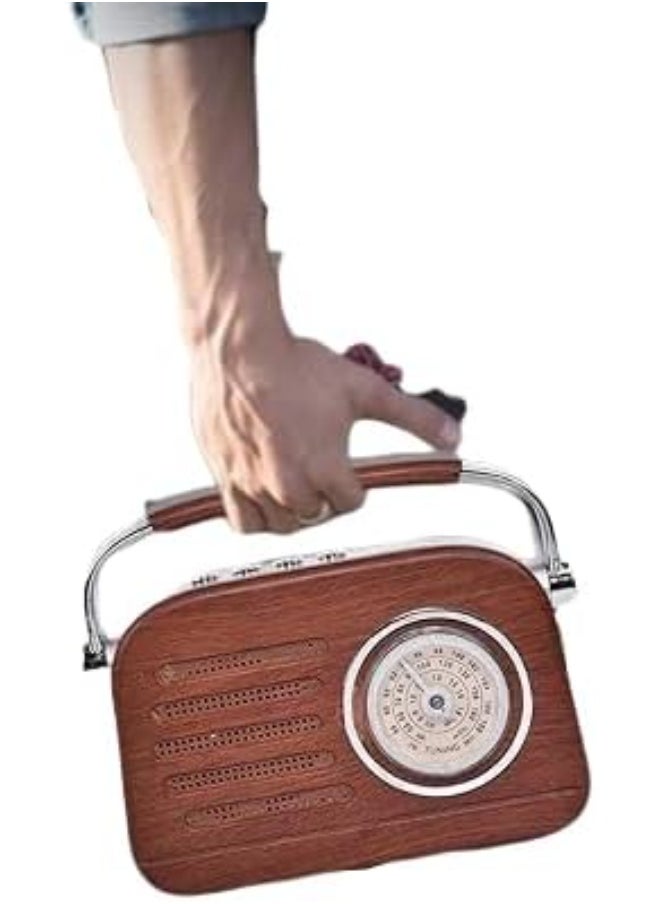 راديو محمول كلاسيكي بتصميم أنيق وصوت نقي للاستماع المتواصل بجودة عالية – RX-115