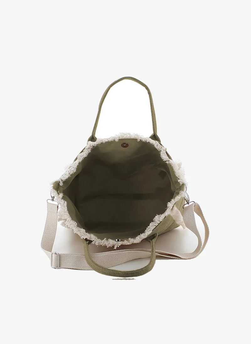 Marina Galanti Marina Galanti Martis Fabric Beach Bag - Olive