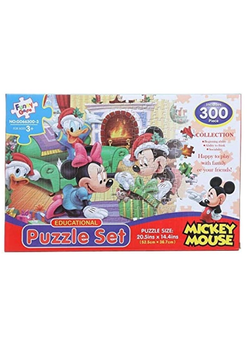 Funny Game Mickey Mouse Puzzle For Unisex - 300 Pieces - Image 1