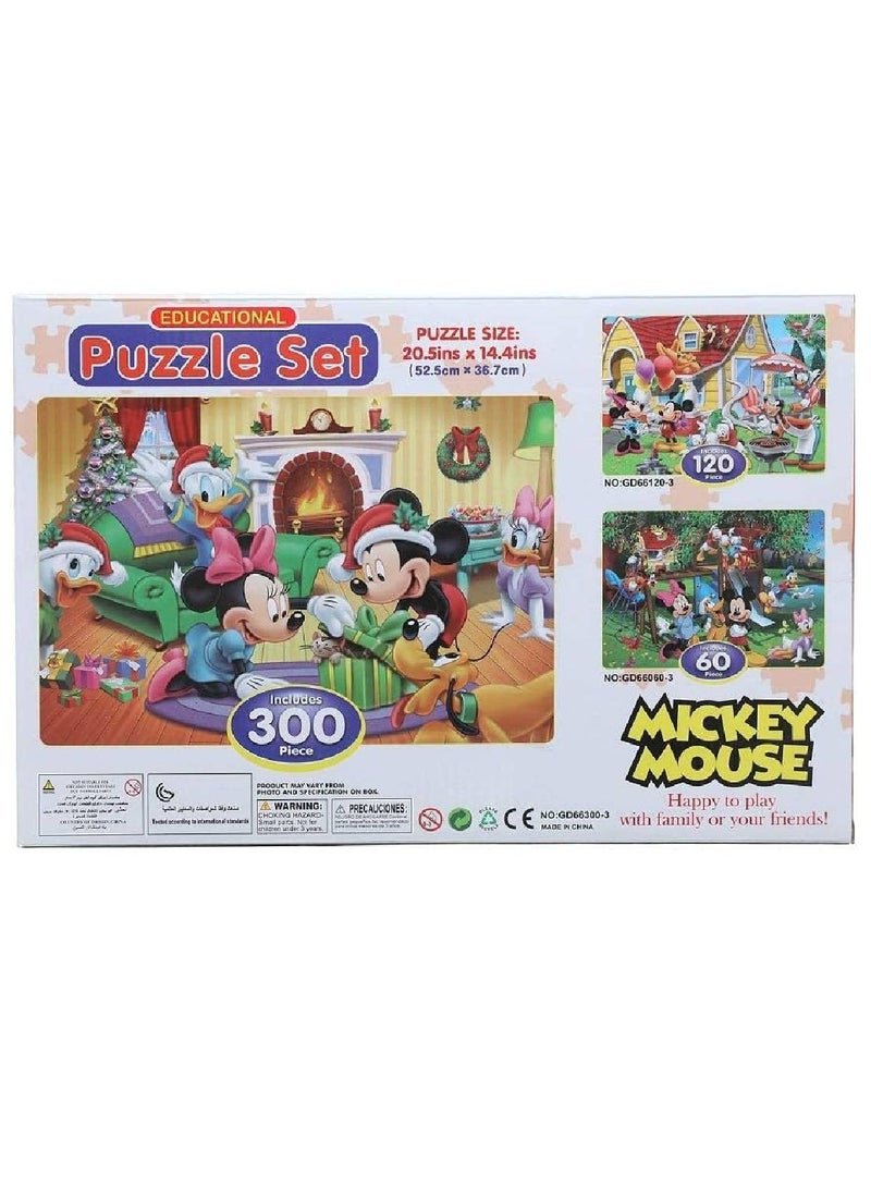 Funny Game Mickey Mouse Puzzle For Unisex - 300 Pieces - Image 2