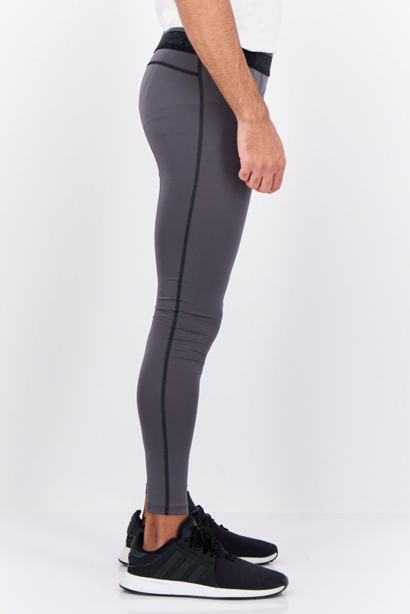 Nike Men Tight Fit Running Tight Pants, Grey - Image 2