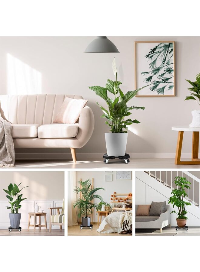 Plant Stand with Wheels Heavy Duty, Adjustable 15-18.9" Plant Caddy with Casters, Rolling Plant Stand, Large Potted Planter Cart Dolly for Flower Pot Outdoor Indoor - Image 3