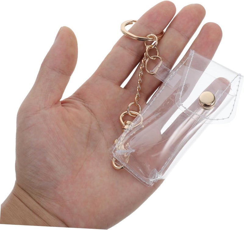 2pcs Lipstick Pouch Keychains for Makeup Cute Keychain Lip Balm Holder Pvc Material Travel Home Use - Image 3