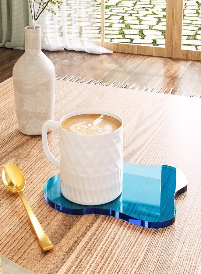 Leadiy Acrylic Coaster for Desk, Clear Bar Drink Coaster, Clear Cloud Shape Coffee Cup Coaster, Perfect for Tabletop Protection and Accessories Display. - Image 5