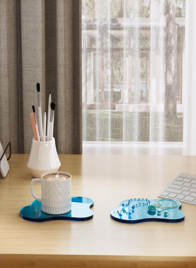 Leadiy Acrylic Coaster for Desk, Clear Bar Drink Coaster, Clear Cloud Shape Coffee Cup Coaster, Perfect for Tabletop Protection and Accessories Display. - Image 4