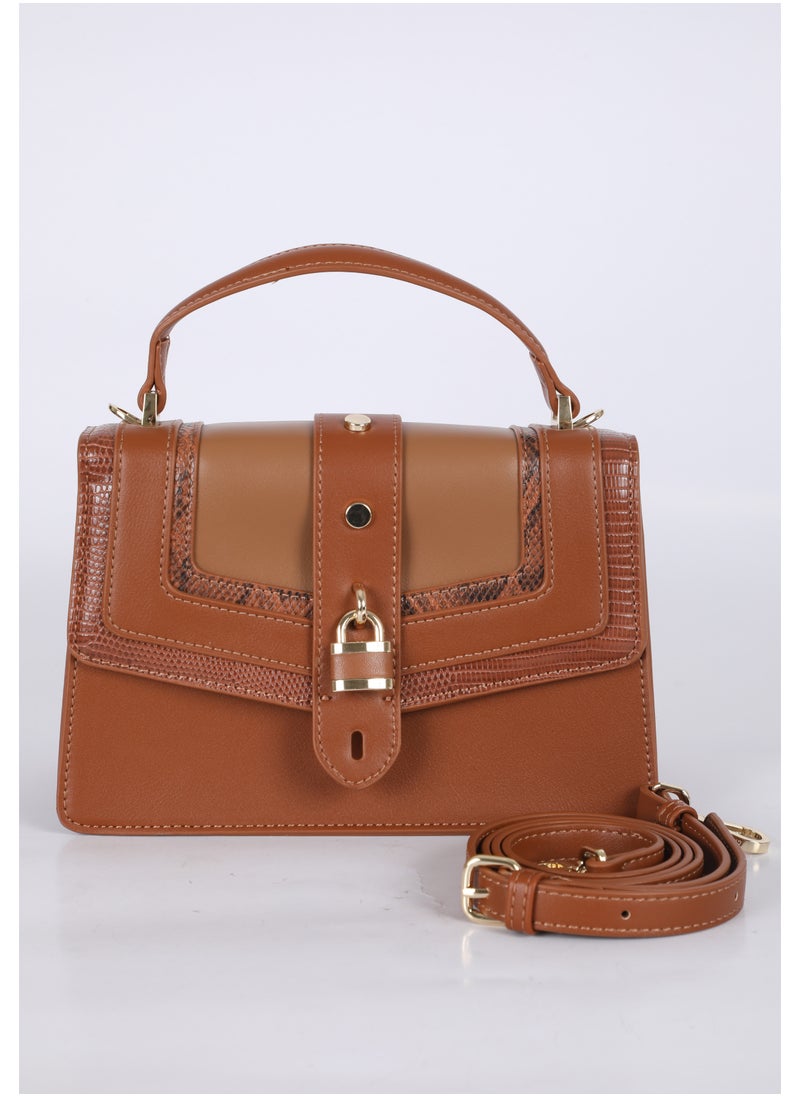 CHRISBELLA - Modern Women's Handbag with an elegant Parisian design that is carried on the shoulder with large capacity ,Brown - Image 1