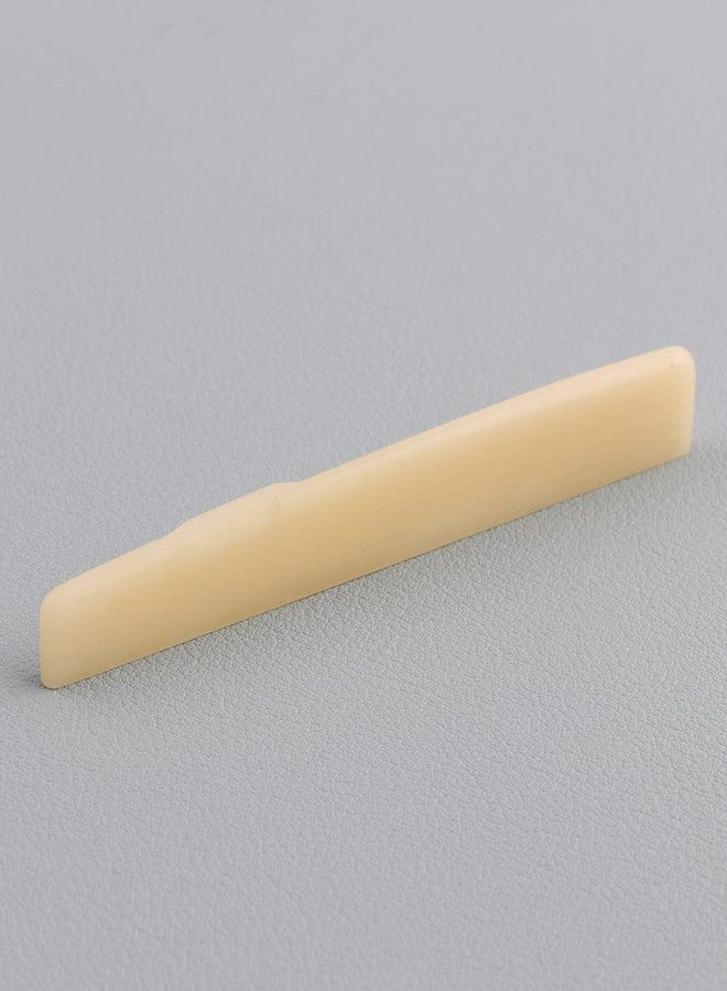 LYWSMSK Unbleached Acoustic Guitar Bone Nut & Saddle Set Compatible with YMH FG Acoustic Guitar 43mm / 75mm - Image 4