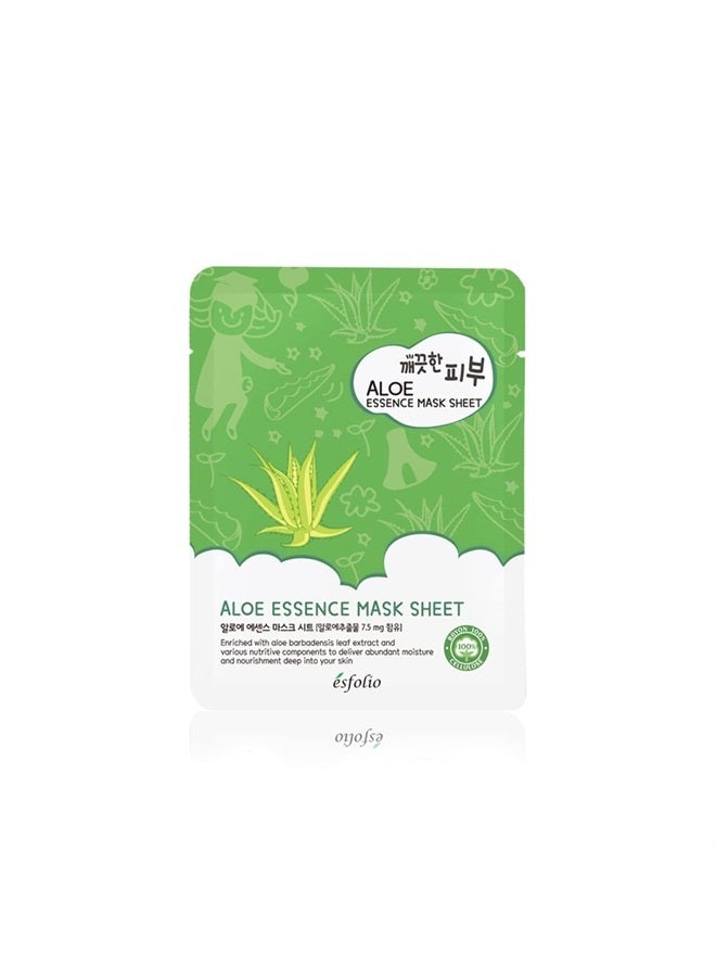 esfolio Pure Skin Mask Box, Aloe Essence, 11.8 Ounce  - Image 1