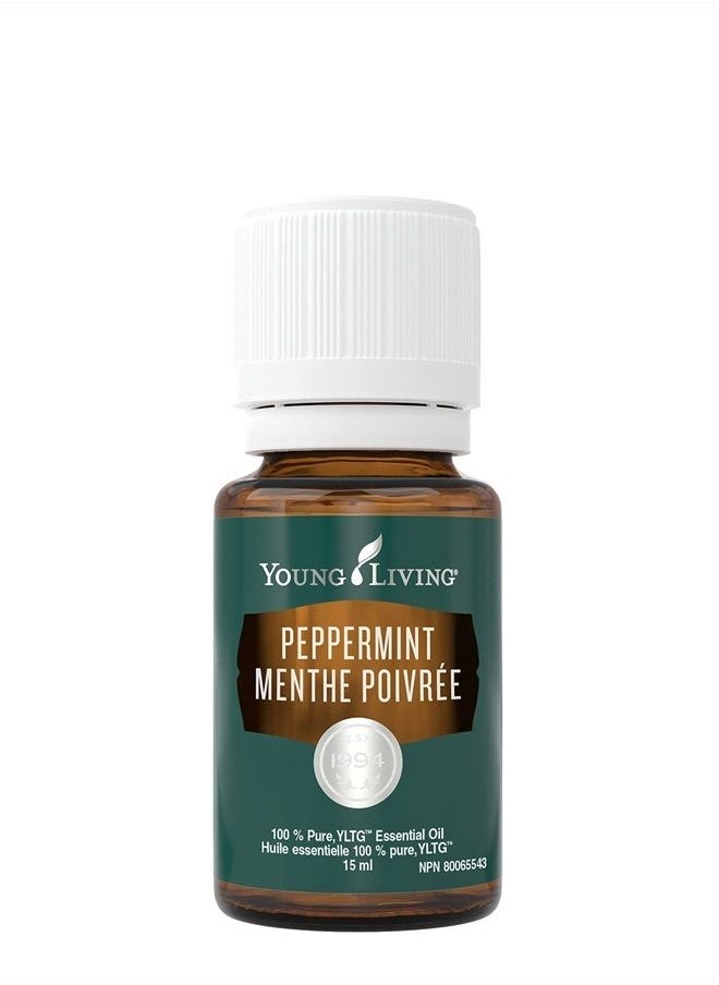 Young Living - Peppermint Essential Oil by Young Living, 15 Milliliters, Topical and Aromatic - Image 1