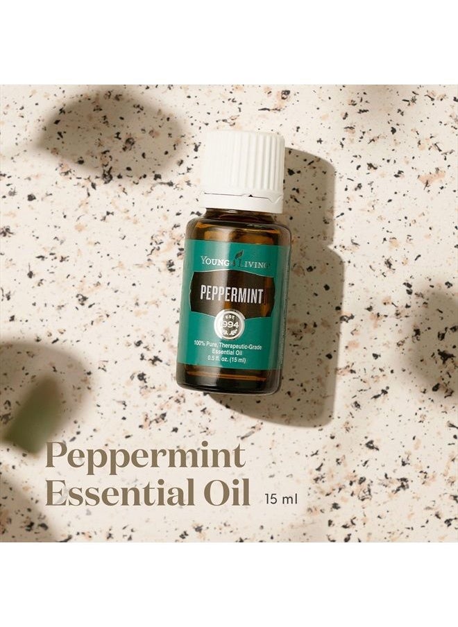 Young Living - Peppermint Essential Oil by Young Living, 15 Milliliters, Topical and Aromatic - Image 1