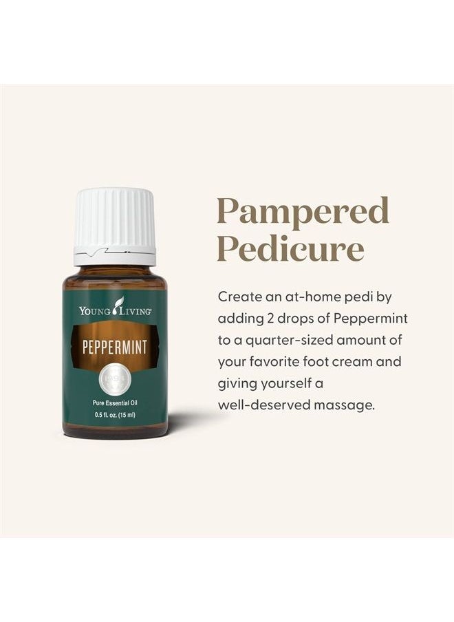 Young Living - Peppermint Essential Oil by Young Living, 15 Milliliters, Topical and Aromatic - Image 1