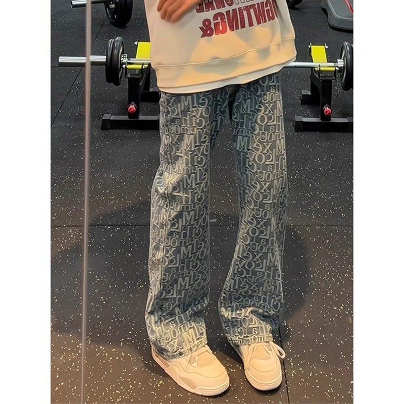 Unisex Classic Denim Jeans Loose Fit Daily Outdoor Wear - Image 3