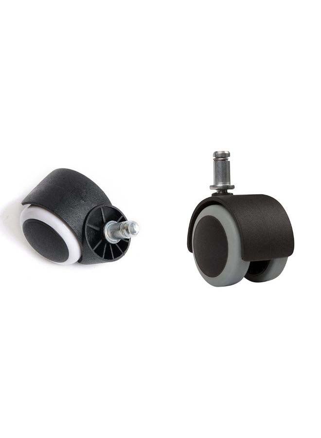 NIBEMINENT Reinforced Furniture Casters Black/Silver 5x2.2x1.1cm - Image 3