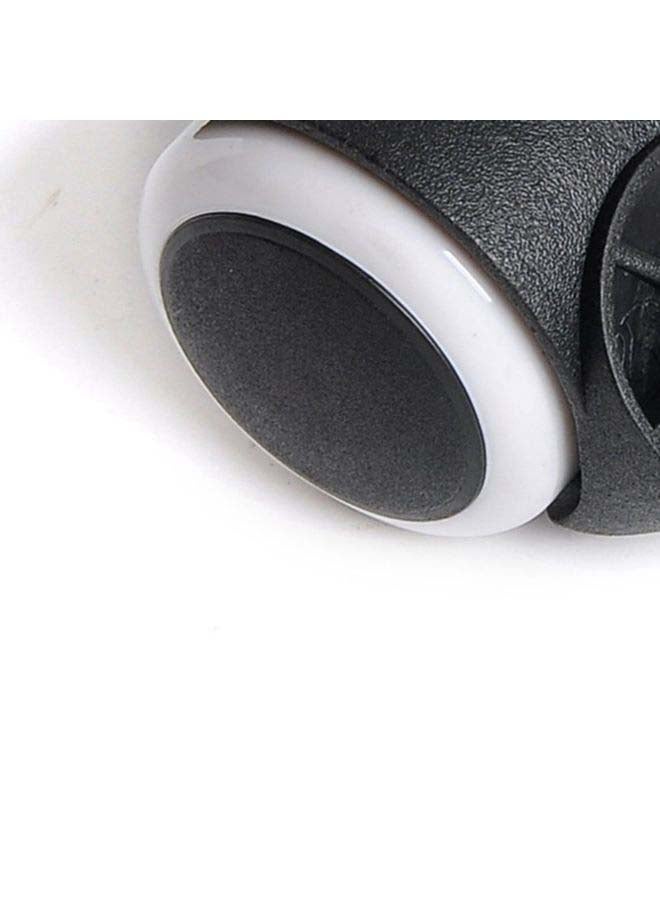 NIBEMINENT Reinforced Furniture Casters Black/Silver 5x2.2x1.1cm - Image 2