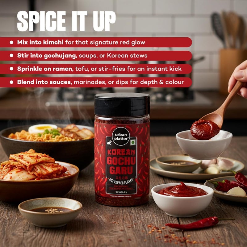 Urban Platter Korean Gochugaru Hot Pepper Powder Shaker Jar - 80g - Image 5