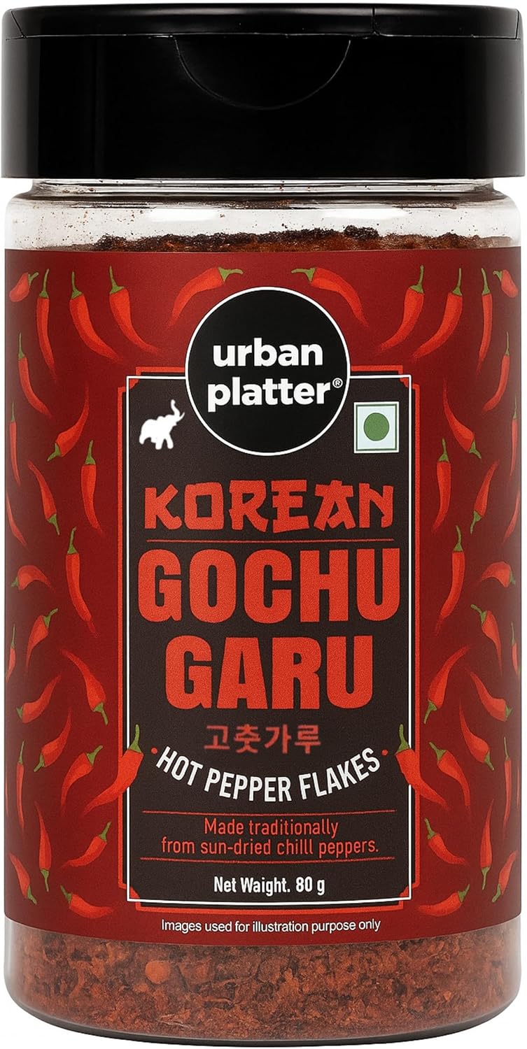 Urban Platter Korean Gochugaru Hot Pepper Powder Shaker Jar - 80g - Image 1