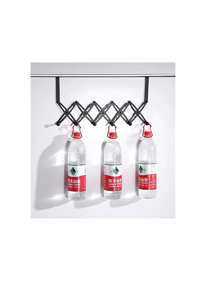 The Bros Expandable Coat Rack Duty Over The Door Towel Rack Coat Rack for Clothes Hat Towel, Black - Image 2