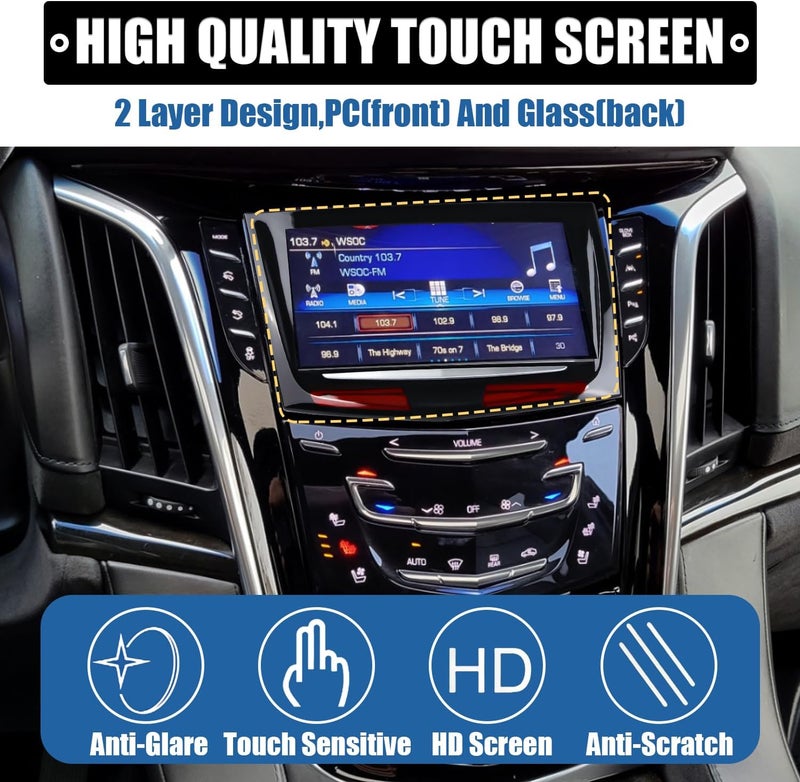 RANSOTO CUE Touch Screen Display Replacement Compatible with 2013 2014 2015 2016 2017 Cadillac ATS Escalade SRX XTS ELR CTS CTS-V with Trim Removal Tool Replace 22980208 23388826 - Image 4