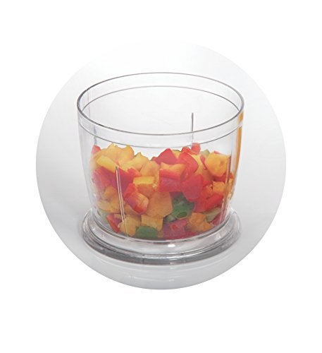 Glen Electric Chopper for Kitchen, 400ml Bowl, 200W Mini Fruit & Vegetable Cutter with Rust-Resistant Stainless Steel Blades, Whisker Disc, Chops Onion & Nuts - White (SA4041MC) - Image 2