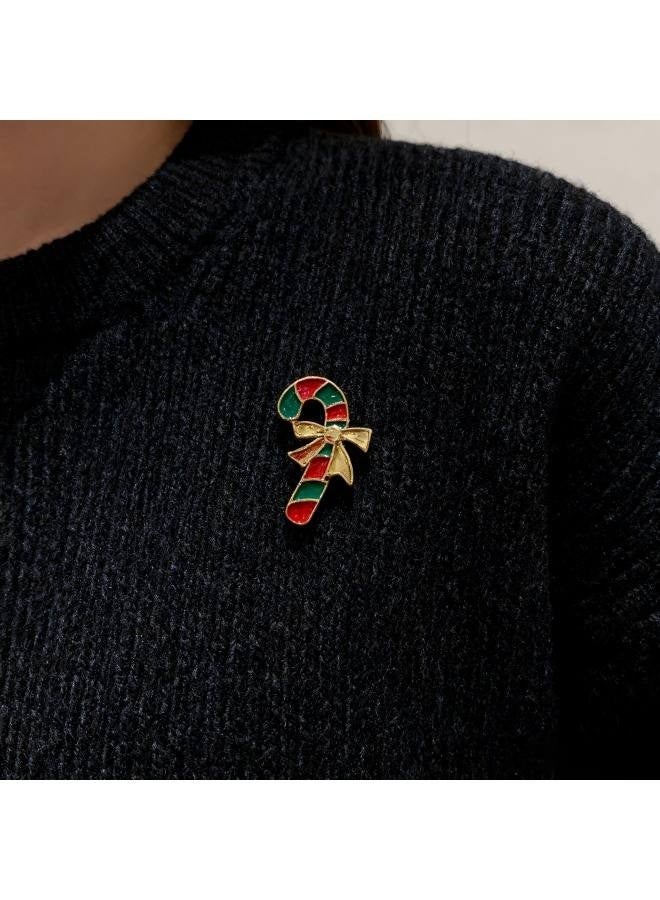 10 Pcs Mixed Enamel Brooches Bulk Set | Decorative Lapel Pins Clothing Accessories Birthday Christmas Holiday Gift for Girls Women, No Duplicates - Image 2