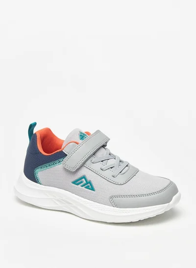 Oaklan by Shoexpress Panelled Sports Shoes with Hook and Loop Closure
