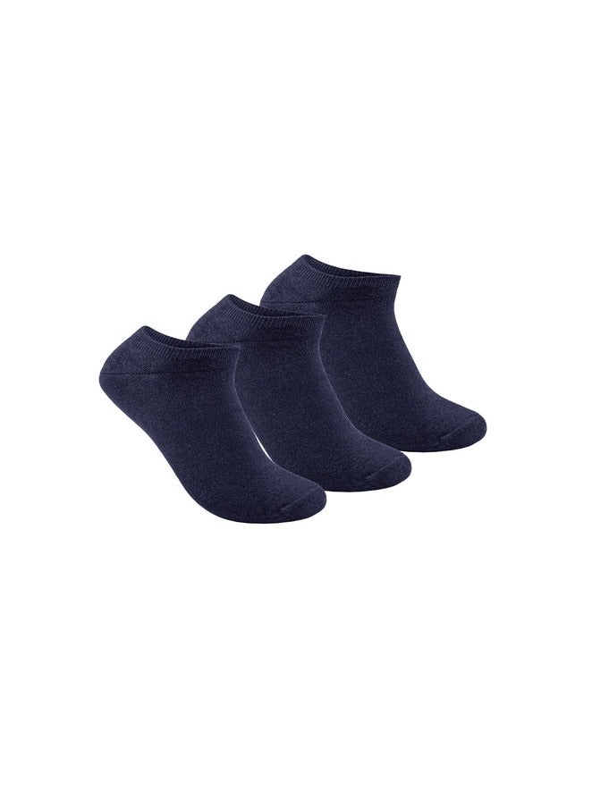 STITCH STITCH Men's Pack of 3 No Show Casual Socks 