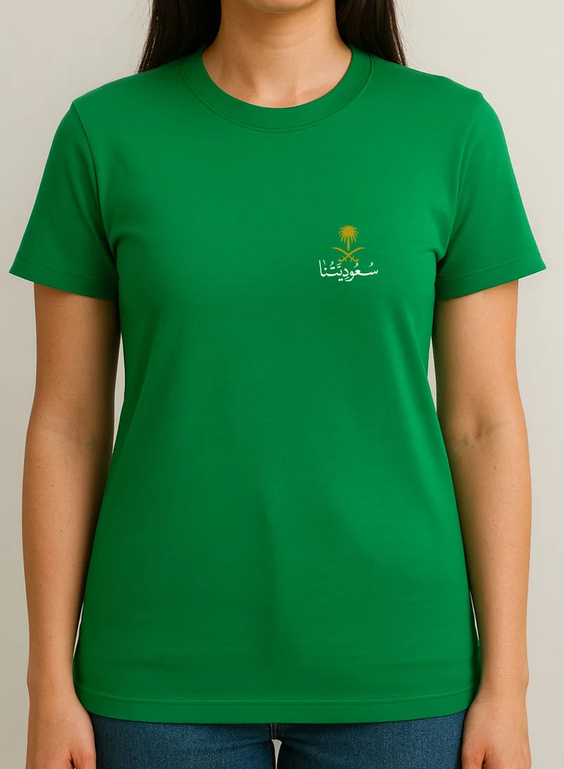 LOWHA Cotton T-Shirt for Saudi National Day or Everyday Saudi Pride Wear for Women & Men