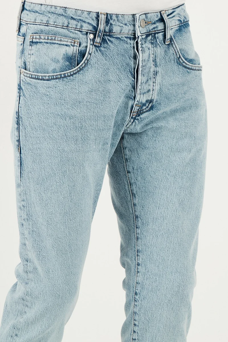 بوراتي Stretch Cotton Slim Fit Normal Waist Skinny Leg Jeans Men's Jeans 1115S601NAPOLI