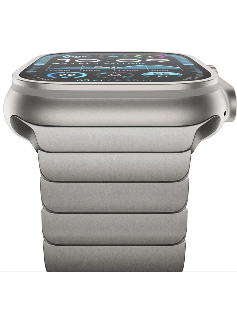 TIGER Stainless Steel Strap for iWatch 49mm, 46mm, 45mm, 44mm, 42mm – Premium Waterproof Titanium Replacement Band for Apple Watch Ultra 3, Ultra 2, Series 10, 9, 8, 7, SE, 6, 5, 4, 3, 2, 1 – Adjustable Sleek Metal Design for All Wrist Sizes  - Image 5