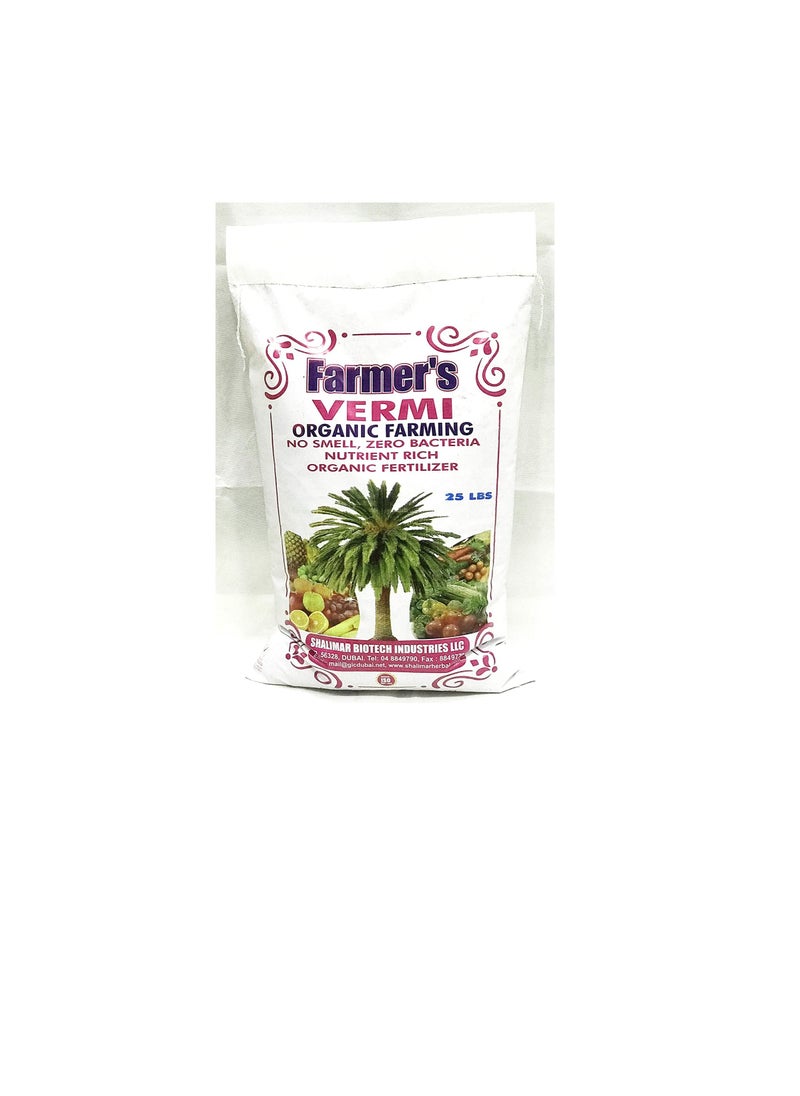 Farmer's - Vermicompost for Organic Farming 25 LBS - Image 1