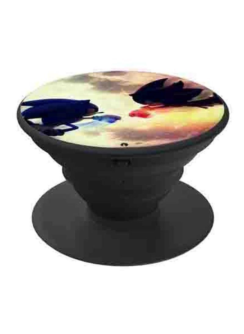 RKN Printed Pop Up Phone Grip Gold/Blue/Black - Image 1