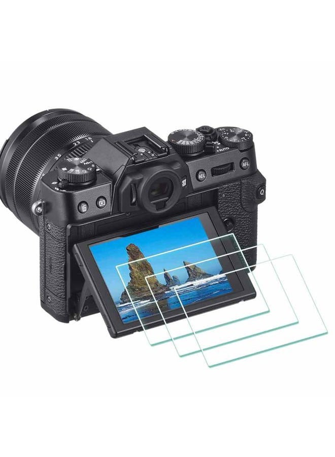 ULBTER حماية شاشة X-T30 لكاميرا فوجي فيلم X-T30 X-T20 X-T10 X-E3 X-T100 XF10 X-A1 X-A2، زجاج مقسى بسمك 0.3 مم وصلابة 9H، مضاد للخدوش ومضاد لبصمات الأصابع - عبوة 3 قطع - Image 1