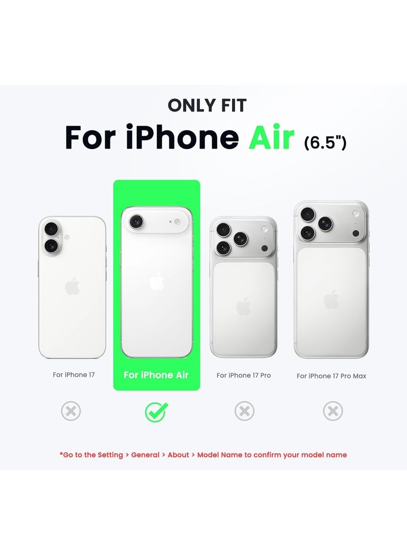 iPhone 17 Air Clear Case Soft Flexible Silicone TPU Shockproof Transparent Back Cover Case for iPhone 17 Air - Image 2