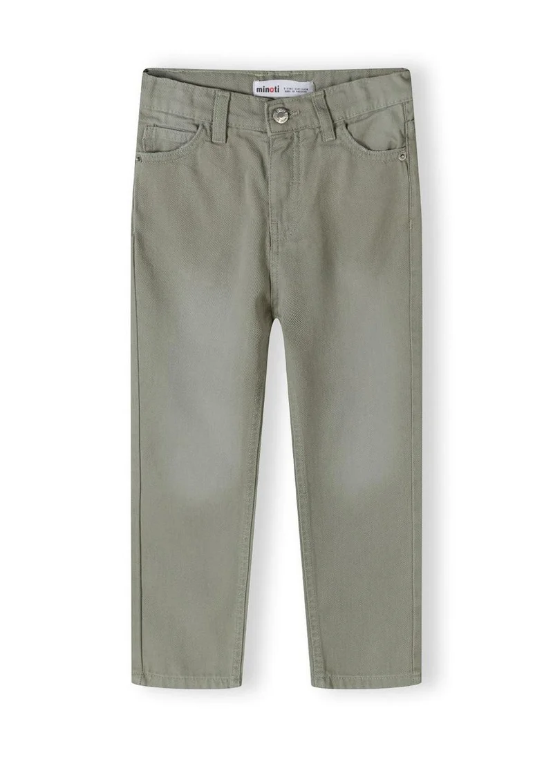 مينوتي Kids Girls Twill Mom Fit Trousers