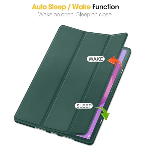 ProElite Cover for Moto Pad 60 Pro 12.7 inch 2025 case Cover, Soft Flexible Flip Case Cover for Moto Pad 60 Pro 12.7 inch 2025 [Recoil Series] - Dark Green - Image 4
