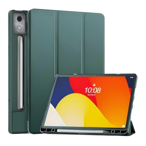 ProElite Cover for Moto Pad 60 Pro 12.7 inch 2025 case Cover, Soft Flexible Flip Case Cover for Moto Pad 60 Pro 12.7 inch 2025 [Recoil Series] - Dark Green - Image 1