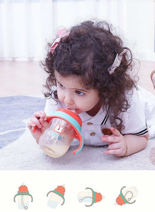 SUPERMAMA PPSU Baby Sippy Cup 266ml Spill Proof Toddler Straw Water Bottle BPA Free for Boys and Girls Easy to Hold School Outdoor Indoor Everyday Use - Image 2
