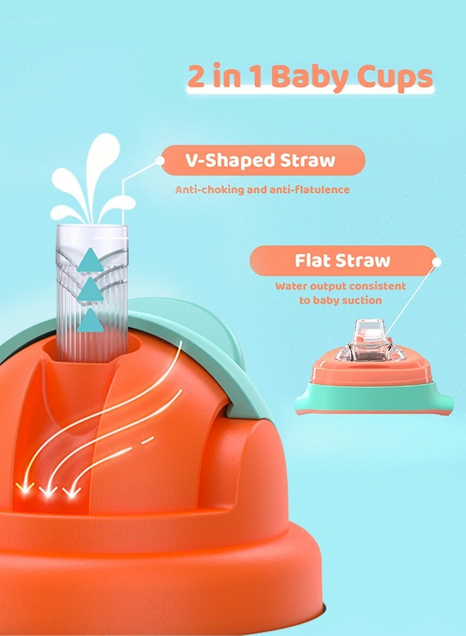 SUPERMAMA PPSU Baby Sippy Cup 266ml Spill Proof Toddler Straw Water Bottle BPA Free for Boys and Girls Easy to Hold School Outdoor Indoor Everyday Use - Image 4