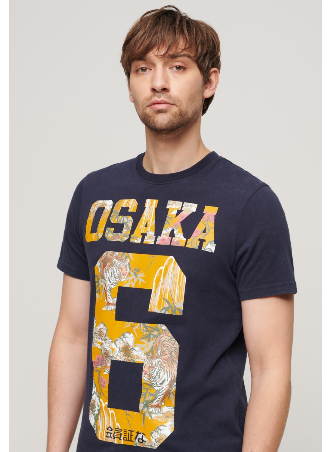 Superdry Osaka 6 Japanese Infill Tee for Men | Best Price KSA