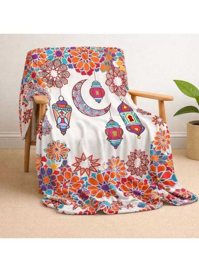 سنوز بطانيه رمضانية خفيفه وجهين 130 * 180 سم، تصميم رمضان فايبس - Image 2