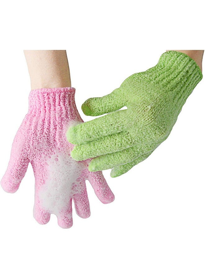 BRUSHMAN Exfoliating Dual Texture Bath Gloves for Shower, Spa, Massage and Body Scrubs, Dead Skin Cell Remover, Gloves with hanging loop (1 Pair Heavy Glove) (3 Pair) - Image 2