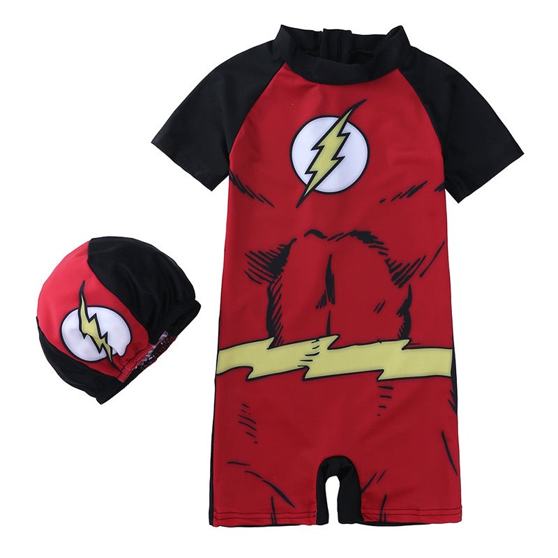 Kids Tales Cartoon Children'S Swimsuit Boy'S One-Piece Spring Baby Swimming Trunks Children'S Swimsuit Baby - Image 1