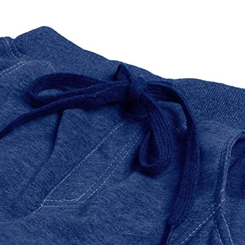 BINPAW Kids Cotton Fleece Pull On Sports Basic Outdoor Jogger Sweat Pants with Pockets for Little Boys & Big Boys, Navy, Age 13T-14T (13-14 Years) = Tag 170 - Image 4