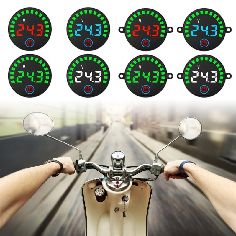 White Battery Discharge Monitor Capacity Tester For Car Motorcycle 3 5 55V - Image 5