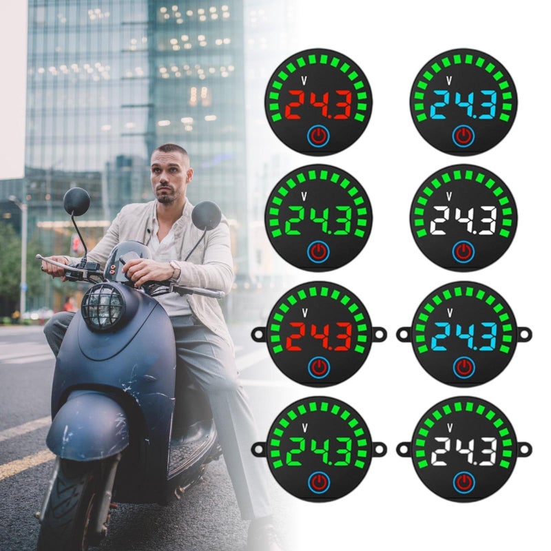 White Battery Discharge Monitor Capacity Tester For Car Motorcycle 3 5 55V - Image 3